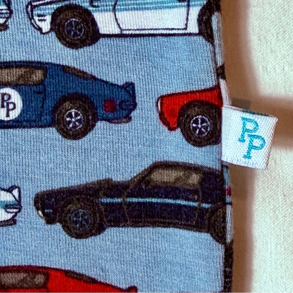 Posh Peanut Miles Short Sleeve Romper Boys 6-9M Race Cars Bamboo Spring Summer - Picture 2 of 5